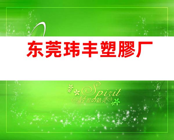 东莞玮丰塑膠厂