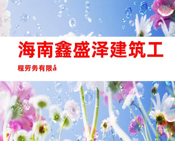 海南鑫盛泽建筑工程劳务有限公司