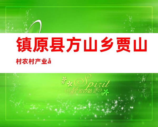 镇原县方山乡贾山村农村产业发展资金专业合作社